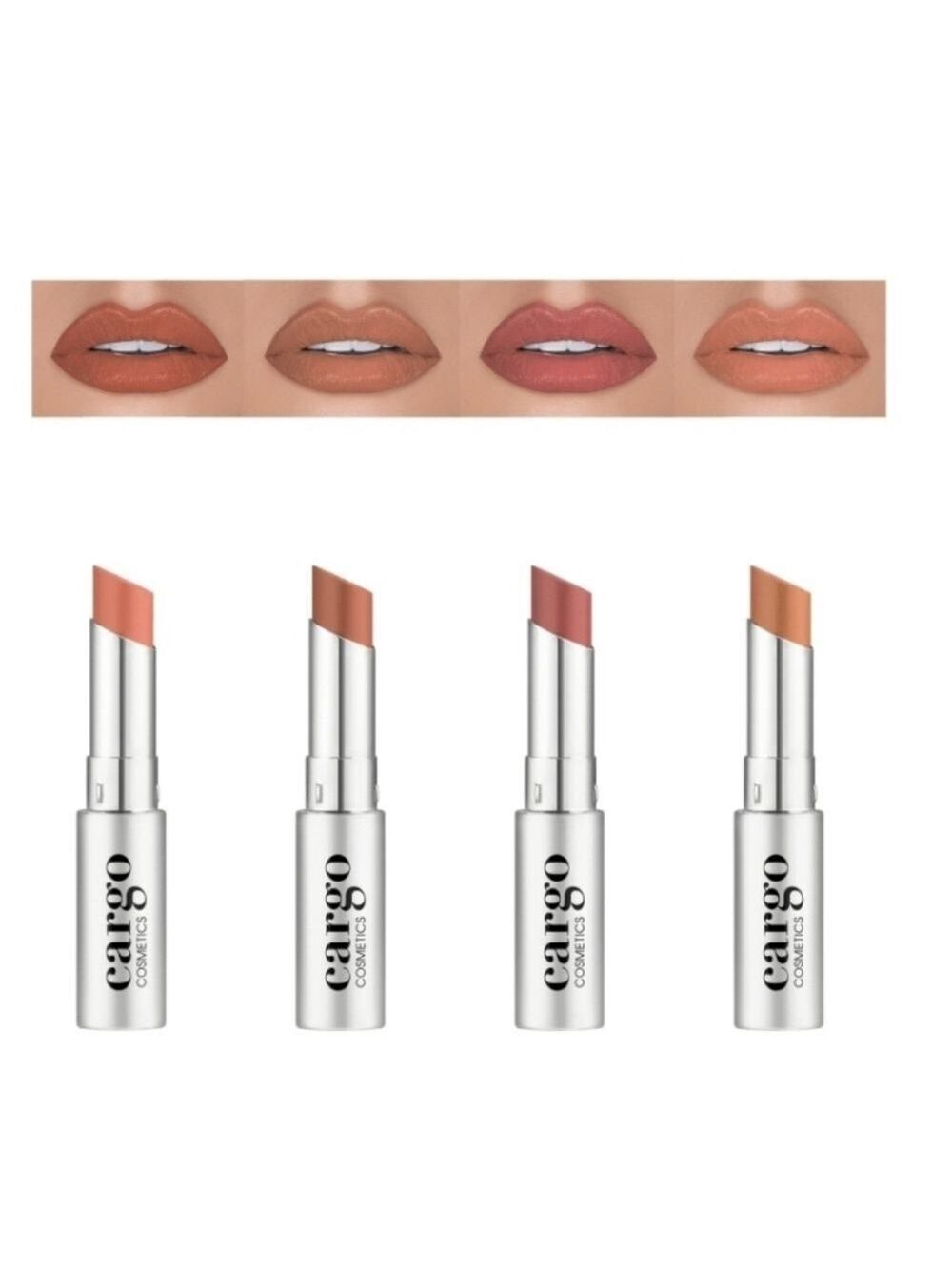 CARGO COSMETICS 4-PIECE ESSENTIAL COLOR LIPSTICK SET